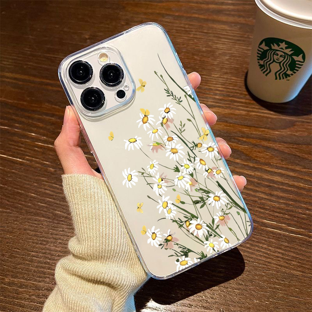 Apple Iphone 16 - 新しいデイジー柄iPhoneケース iPhone 13 12 mini 11