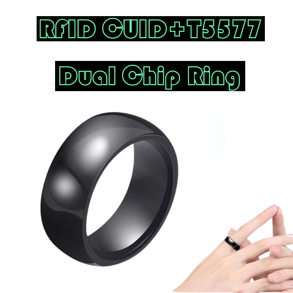スマートデュアルチップクローンキー,交換可能なトークン,書き - Smart Ring Nfc Pay のレビューと価格