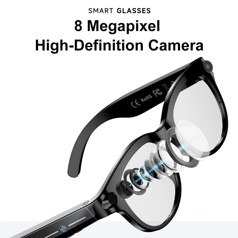 XIAOMI AIスマートグラス 8Kリモコン タッチフォト - Smart Glasses Lens のレビューと価格