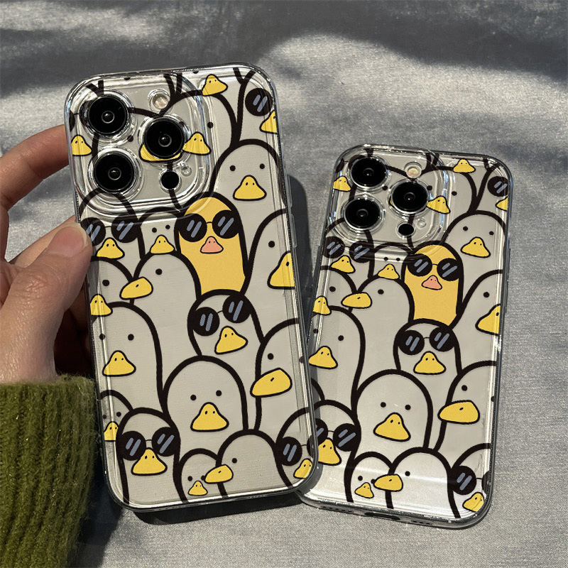 かわいい漫画のアヒル柄ケース 女の子向け iPhone 17 - Apple Iphone 16 のレビューと価格