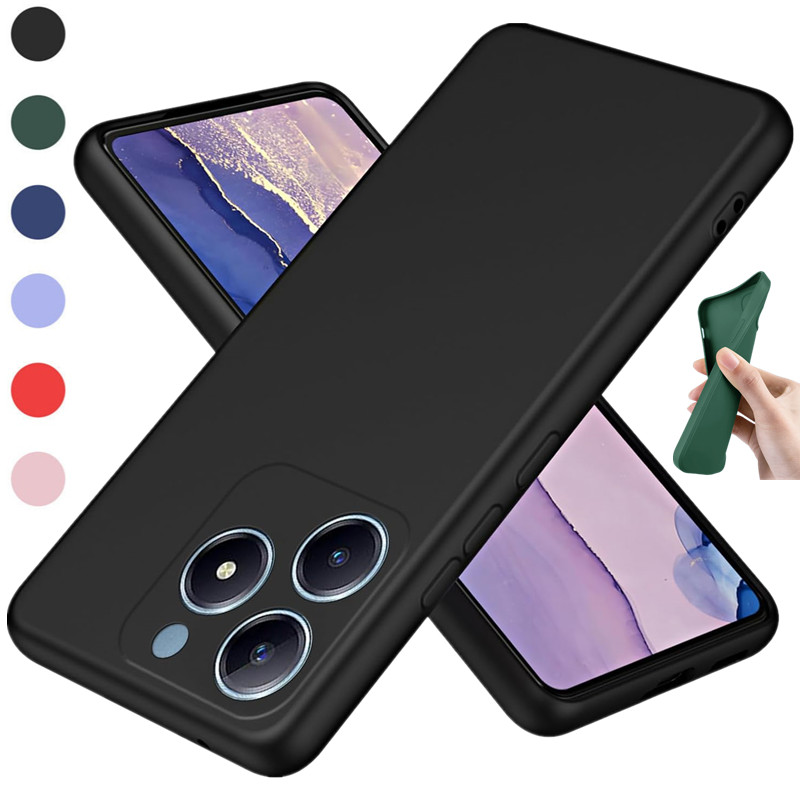Realme用の柔軟な液体シリコンケース,tpu保護カバー, - Realme Note 50 のレビューと価格
