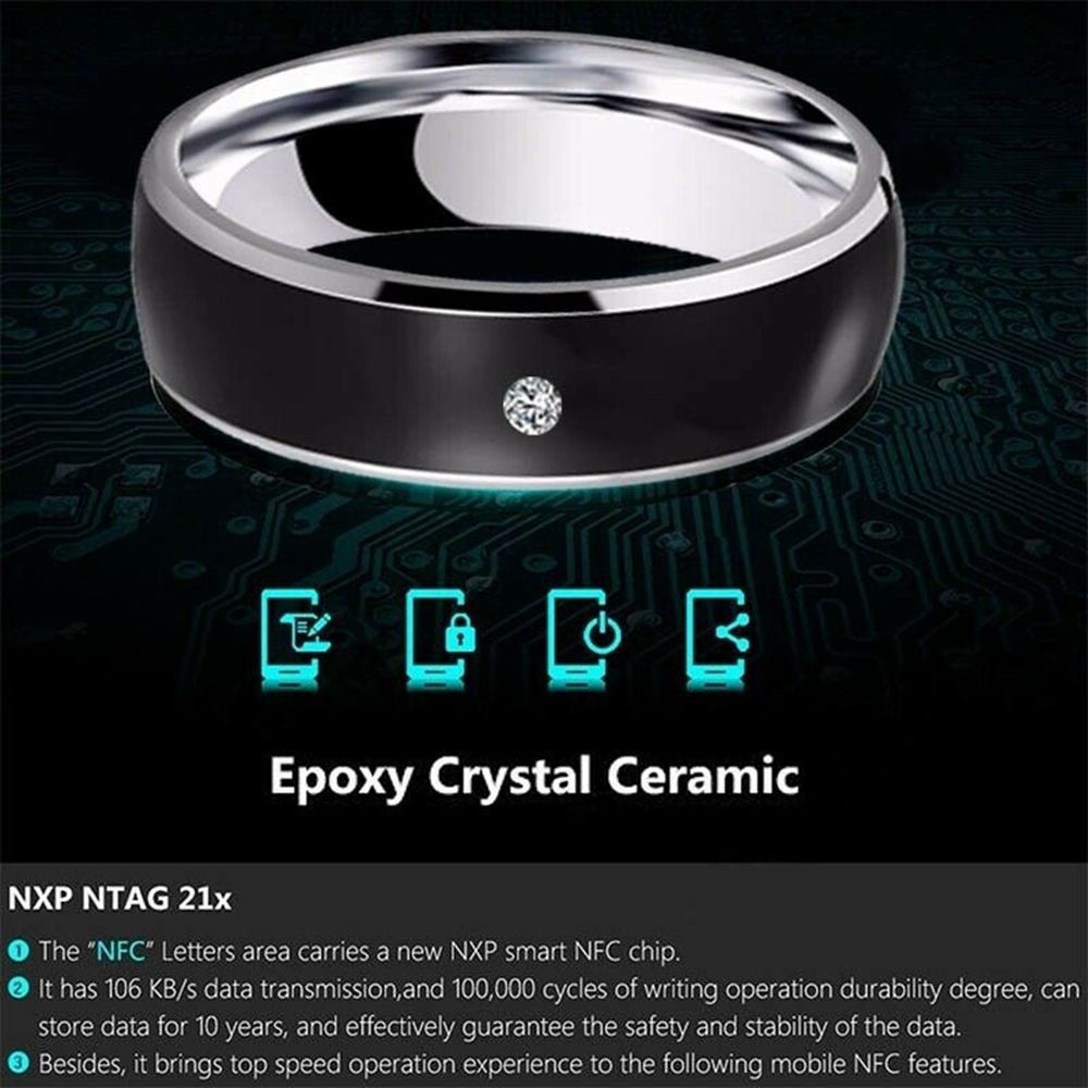 多機能NFCスマートリング,防水リング,ウェアラブル接続,A - Smart Ring Nfc Pay のレビューと価格