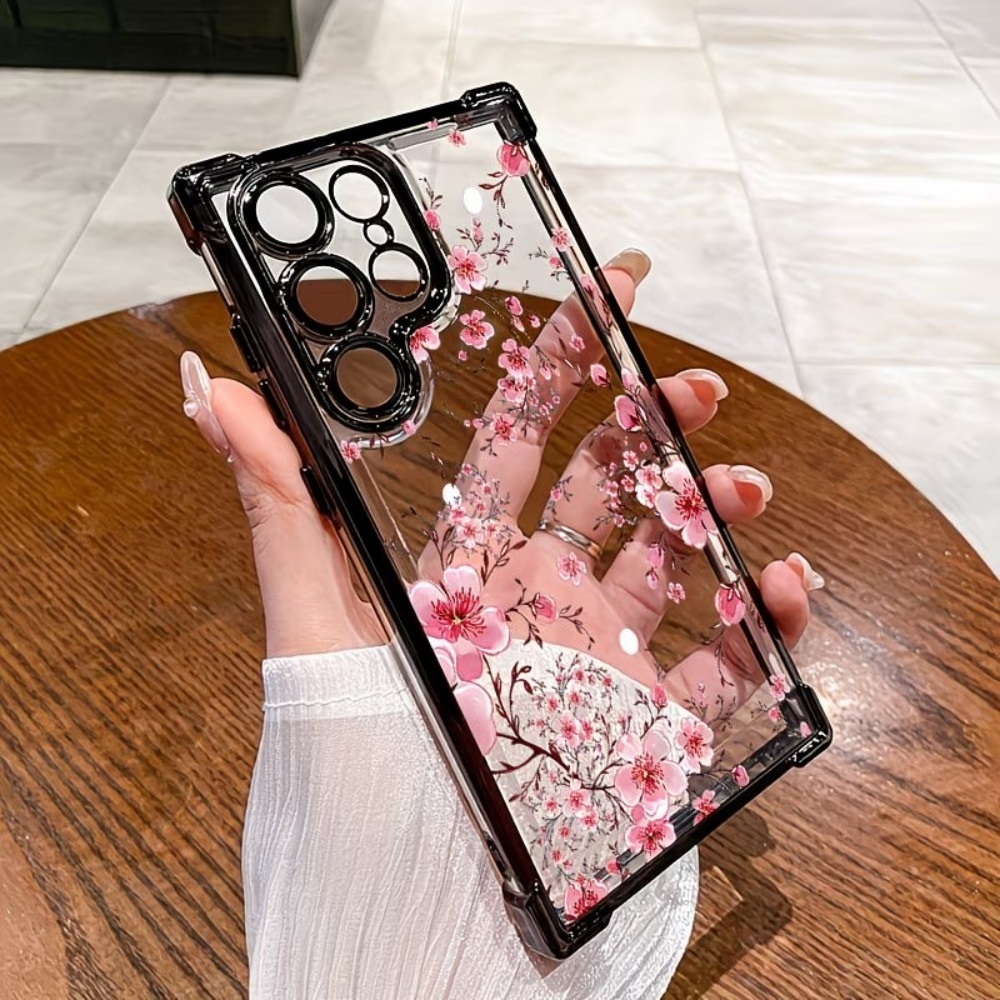 桜の花柄電気メッキ四隅耐衝撃スマホケース Samsung G - Samsung Galaxy S25 のレビューと価格